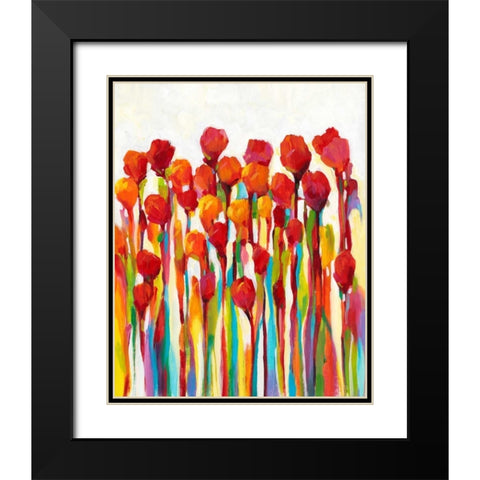 Bursting with Color I Black Modern Wood Framed Art Print with Double Matting by OToole, Tim