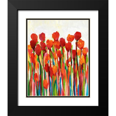 Bursting with Color II Black Modern Wood Framed Art Print with Double Matting by OToole, Tim