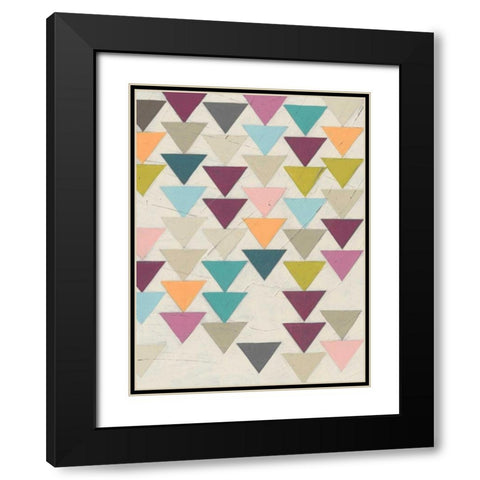 Confetti Prism VII Black Modern Wood Framed Art Print with Double Matting by Vess, June Erica