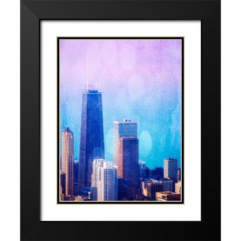 Chi Town I Black Modern Wood Framed Art Print with Double Matting by Quintero, Sonja