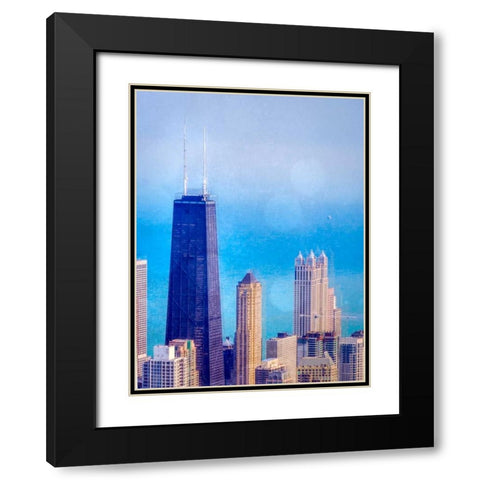 Chi Town II Black Modern Wood Framed Art Print with Double Matting by Quintero, Sonja
