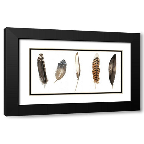 Red Rock Feathers II Black Modern Wood Framed Art Print with Double Matting by Popp, Grace