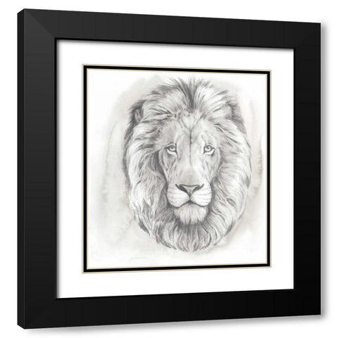Big Cat Study III Black Modern Wood Framed Art Print with Double Matting by Popp, Grace