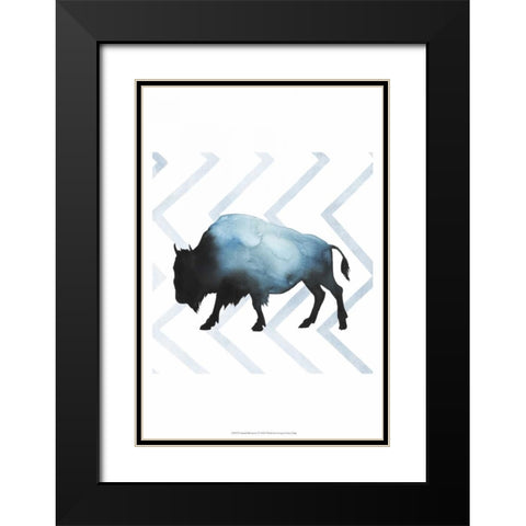 Animal Silhouettes IV Black Modern Wood Framed Art Print with Double Matting by Popp, Grace