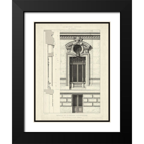 Custom Motifs Historiques II Black Modern Wood Framed Art Print with Double Matting by Unknown