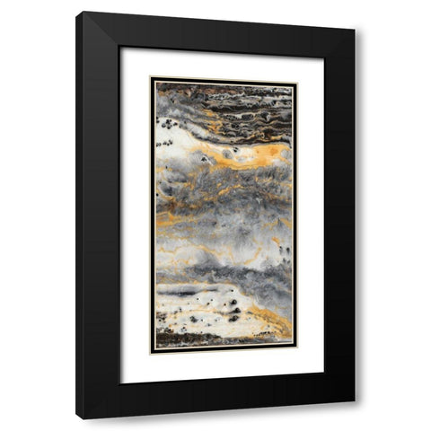 Granite II Black Modern Wood Framed Art Print with Double Matting by Hambly, Anna