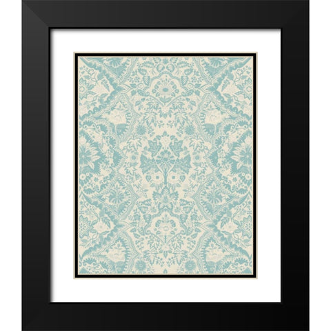 Baroque Tapestry in Spa I Black Modern Wood Framed Art Print with Double Matting by Vision Studio