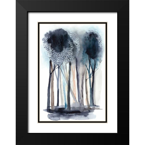 Tranquil Coppice I Black Modern Wood Framed Art Print with Double Matting by Popp, Grace