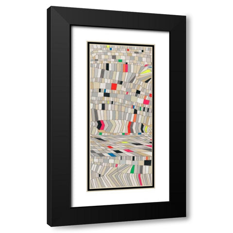 Hifi Grain I Black Modern Wood Framed Art Print with Double Matting by Galapon, Nikki