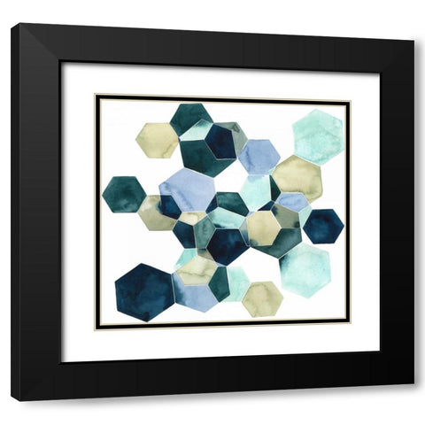 Crystallize I Black Modern Wood Framed Art Print with Double Matting by Popp, Grace