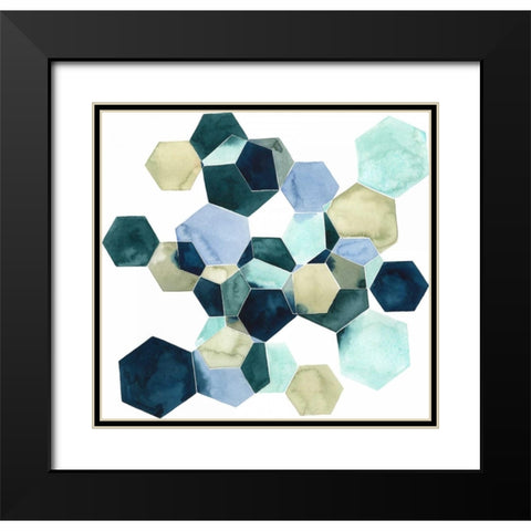 Crystallize I Black Modern Wood Framed Art Print with Double Matting by Popp, Grace