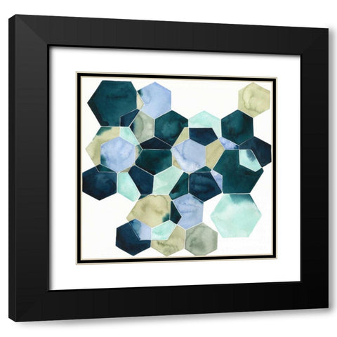 Crystallize II Black Modern Wood Framed Art Print with Double Matting by Popp, Grace