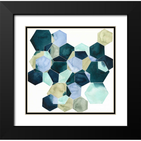Crystallize II Black Modern Wood Framed Art Print with Double Matting by Popp, Grace