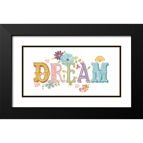 Beautiful Words IV Black Modern Wood Framed Art Print with Double Matting by Vess, June Erica