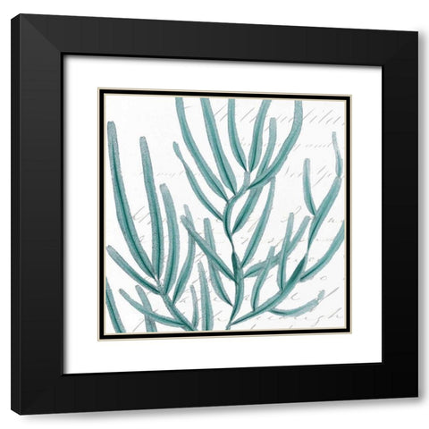 Aqua Marine I Black Modern Wood Framed Art Print with Double Matting by Hambly, Anna