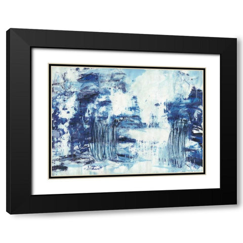 Ocean Impulse Black Modern Wood Framed Art Print with Double Matting by Fuchs, Jodi