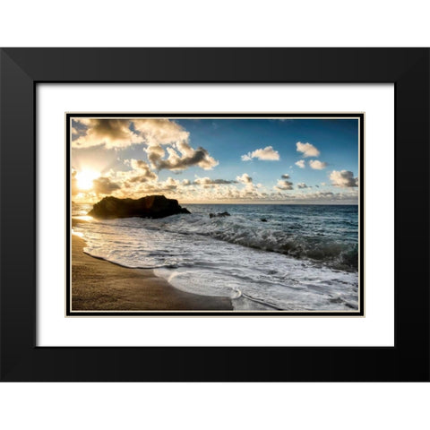 Last Light Black Modern Wood Framed Art Print with Double Matting by Head, Danny