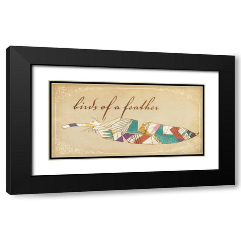 Birds of a Feather I Black Modern Wood Framed Art Print with Double Matting by Fagalde, Jarman