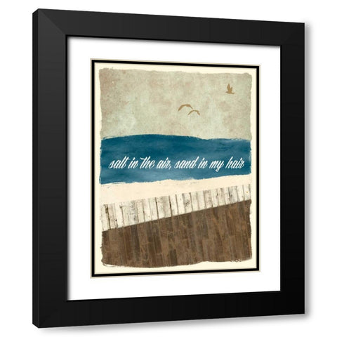 Boardwalk Reverie I Black Modern Wood Framed Art Print with Double Matting by Damon, Chris