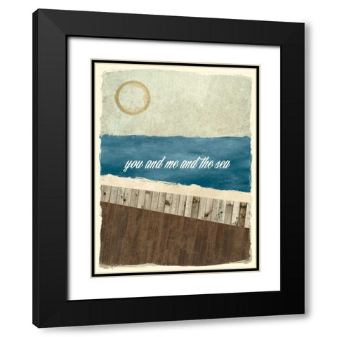 Boardwalk Reverie II Black Modern Wood Framed Art Print with Double Matting by Damon, Chris