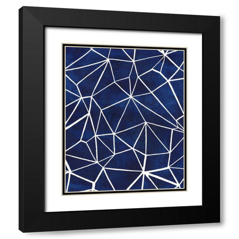 Indigo Pattern III Black Modern Wood Framed Art Print with Double Matting by Popp, Grace