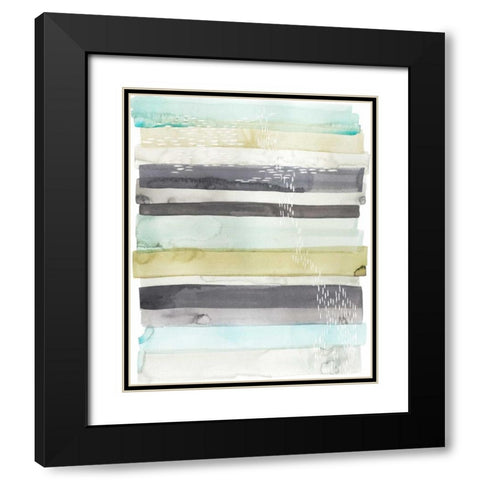 Wavelet I Black Modern Wood Framed Art Print with Double Matting by Popp, Grace