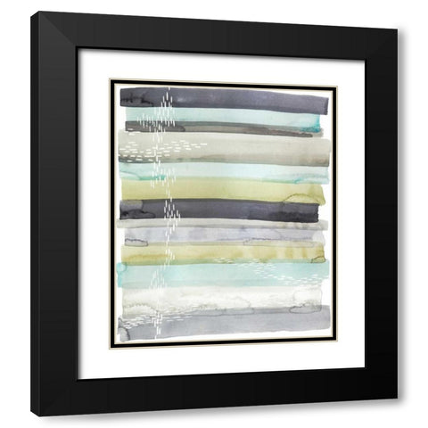 Wavelet II Black Modern Wood Framed Art Print with Double Matting by Popp, Grace