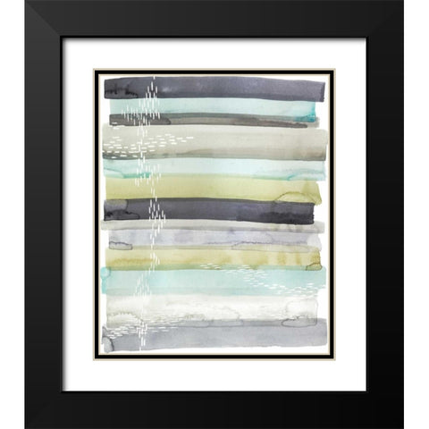Wavelet II Black Modern Wood Framed Art Print with Double Matting by Popp, Grace