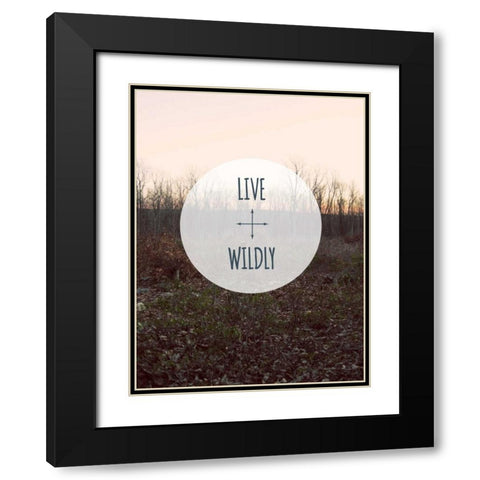 Centered Sentiment I Black Modern Wood Framed Art Print with Double Matting by Fagalde, Jarman