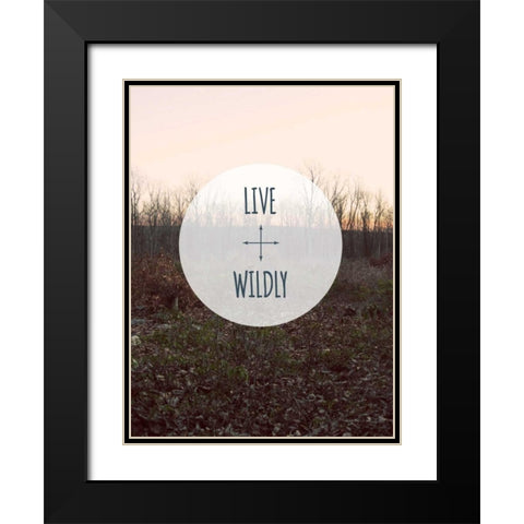 Centered Sentiment I Black Modern Wood Framed Art Print with Double Matting by Fagalde, Jarman