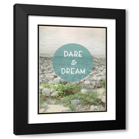 Centered Sentiment II Black Modern Wood Framed Art Print with Double Matting by Fagalde, Jarman