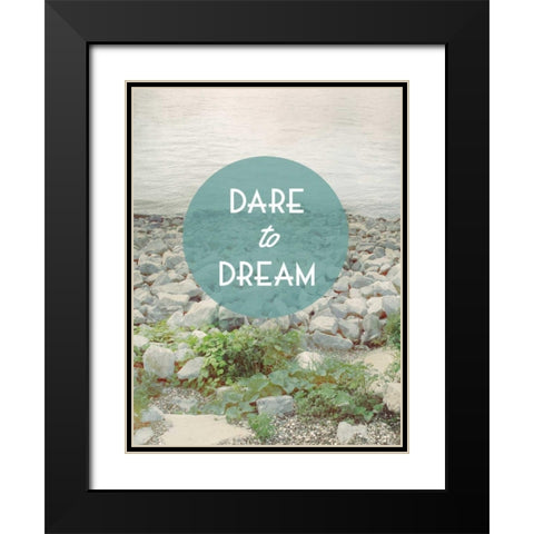 Centered Sentiment II Black Modern Wood Framed Art Print with Double Matting by Fagalde, Jarman