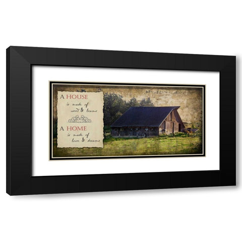 Widbys Sentiments II Black Modern Wood Framed Art Print with Double Matting by Perry, Rachel
