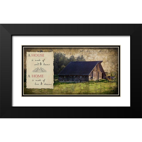 Widbys Sentiments II Black Modern Wood Framed Art Print with Double Matting by Perry, Rachel