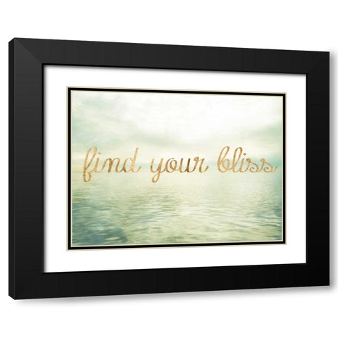 Water Bliss I Black Modern Wood Framed Art Print with Double Matting by Quintero, Sonja