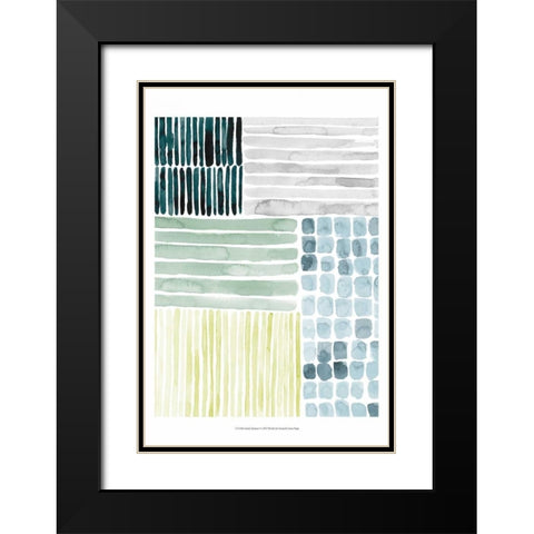 Aerial Abstract I Black Modern Wood Framed Art Print with Double Matting by Popp, Grace