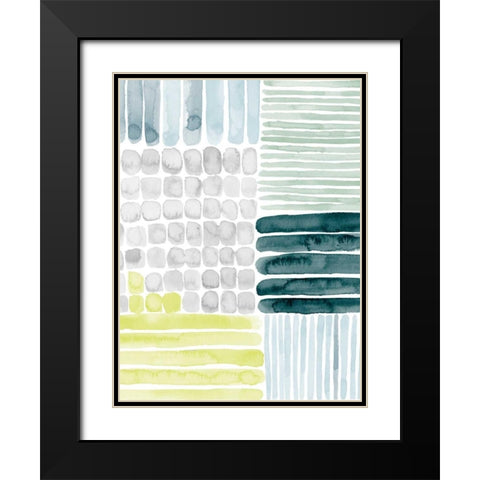 Aerial Abstract II Black Modern Wood Framed Art Print with Double Matting by Popp, Grace