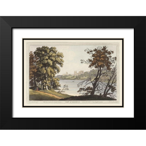 View at Blenheim Black Modern Wood Framed Art Print with Double Matting by Stadler, Joseph