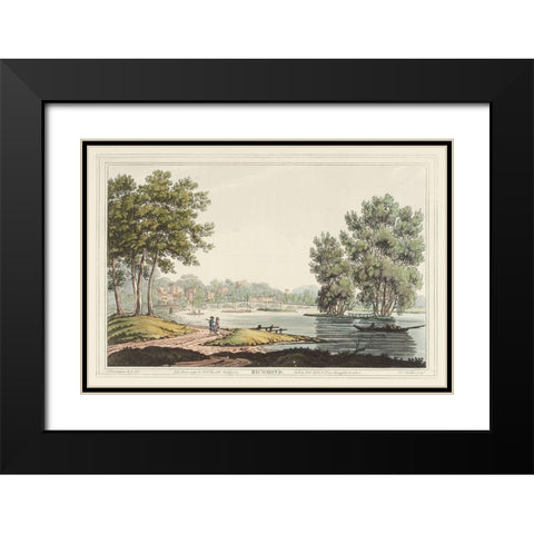 Richmond, England Black Modern Wood Framed Art Print with Double Matting by Stadler, Joseph