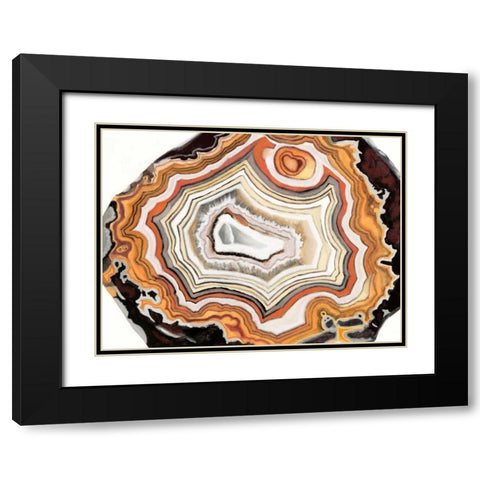 Agate Studies IV Black Modern Wood Framed Art Print with Double Matting by McCavitt, Naomi