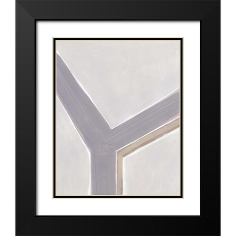 Neutral Impact I Black Modern Wood Framed Art Print with Double Matting by Vess, June Erica