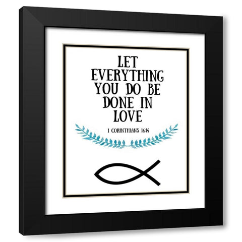 More Than Words IX Black Modern Wood Framed Art Print with Double Matting by Studio W