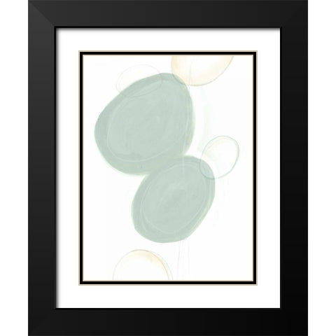 Implied Motif I Black Modern Wood Framed Art Print with Double Matting by Vess, June Erica