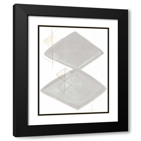 Implied Motif IV Black Modern Wood Framed Art Print with Double Matting by Vess, June Erica