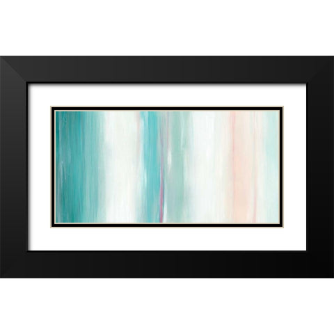 Seafoam Spectrum I Black Modern Wood Framed Art Print with Double Matting by Vess, June Erica