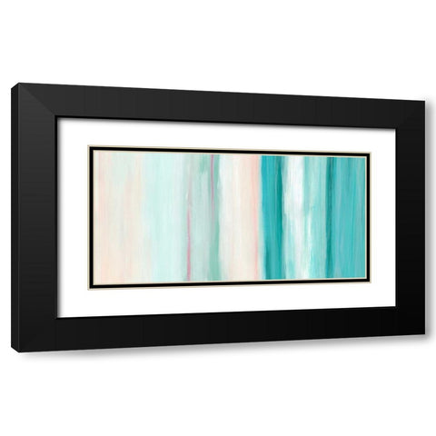 Seafoam Spectrum II Black Modern Wood Framed Art Print with Double Matting by Vess, June Erica