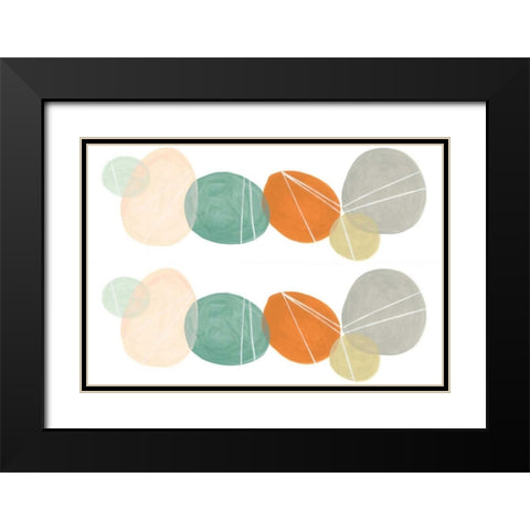 2-Up Interdependent I Black Modern Wood Framed Art Print with Double Matting by Vess, June Erica