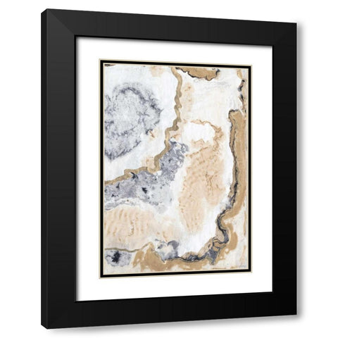 Cinder and Smoke II Black Modern Wood Framed Art Print with Double Matting by Lam, Vanna