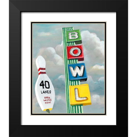 American Roadside I Black Modern Wood Framed Art Print with Double Matting by McCavitt, Naomi