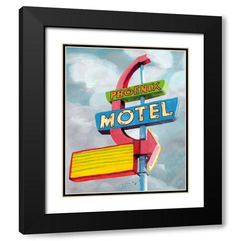 American Roadside II Black Modern Wood Framed Art Print with Double Matting by McCavitt, Naomi